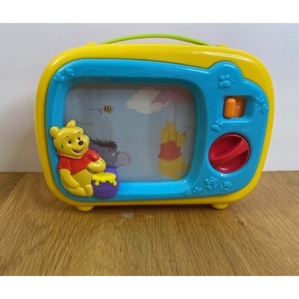 Disney Winnie the Pooh Musical Toy TV Kids One Size Yellow Good Wind Up Music - Picture 2 of 6